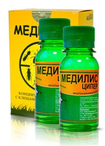 Средство от клещей и насекомых "Медилис-Ципер" 2х50 мл - фото Средство от клещей и насекомых "Медилис-Ципер" 2х50 мл от компании ООО «Торговая компания «Зеленая Русь» - фото