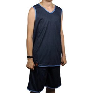 Форма баскетбольная мужская (черный/синий) (арт. LD8802-BL)