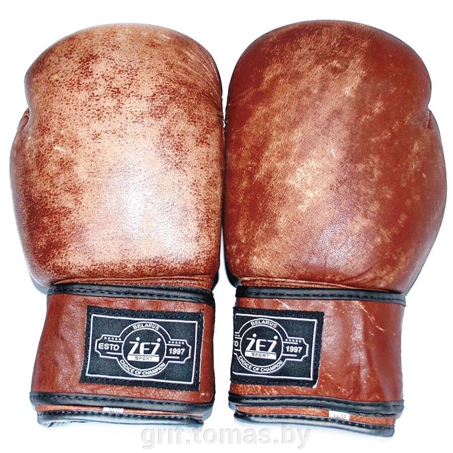 Перчатки боксерские ZEZ Sport кожа (арт. Vintage) от компании ГРИФ-СПОРТ - товары для спорта, туризма и активного отдыха - фото 1