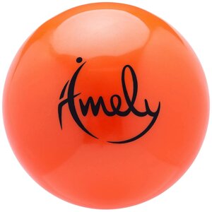 Мяч для художественной гимнастики Amely 150 мм (оранжевый) (арт. AGB-301-15-OR)