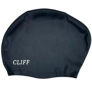 Шапочка для плавания для длинных волос Cliff (черный) (арт. CS13/2-BK)