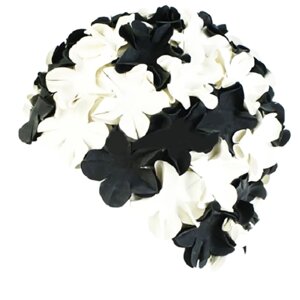 Шапочка для плавания Fashy Petal Cap Flowers (черный/белый) (арт. 3191-22)