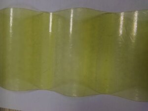 Полиэстер, армированный стекловолокном 2,5м волновой желтый