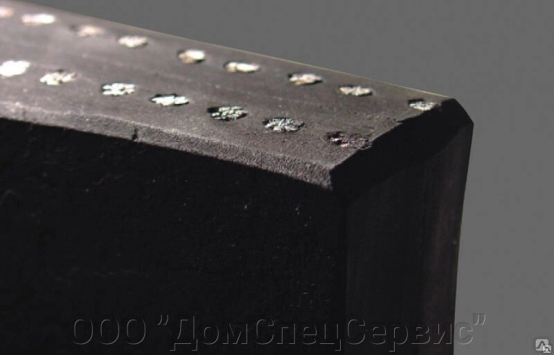 Техническая пластина резиновая 500х250х40, Армирование - стальной трос 8,2мм. Скребок для дорожной техники ##от компании## ООО "ДомСпецСервис" - ##фото## 1