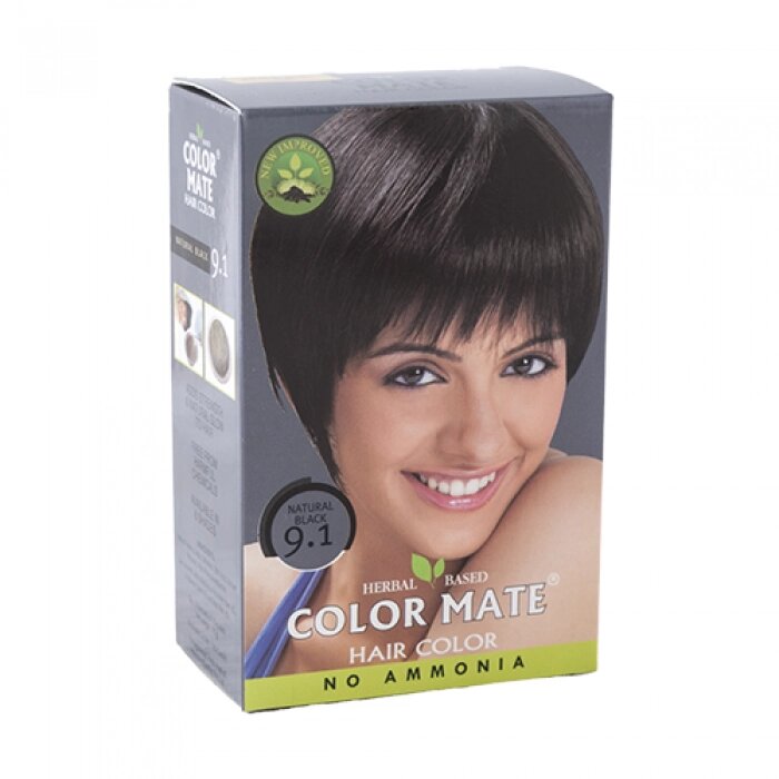 Краска для волос Натуральный Черный (тон 9.1), Color Mate 75г от компании VegansBy - магазин здорового питания - фото 1