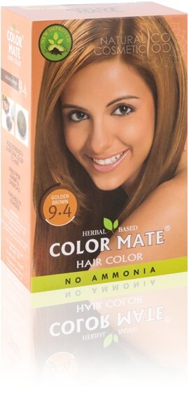 Краска для волос Золотисто-коричневая (тон 9.4), Color Mate 75г от компании VegansBy - магазин здорового питания - фото 1