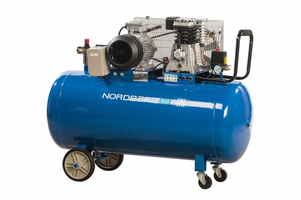 Компрессор поршневой с ременным приводом, объем 200 л NORDBERG ECO NCE200/660 от компании ООО "ИнструментЛюкс" - фото 1