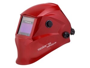 Щиток сварщика с самозатемняющимся светофильтром Solaris ASF650Х (красный металлик)(1/1/1/2; 100x45 мм; DIN 3/9-13(регул