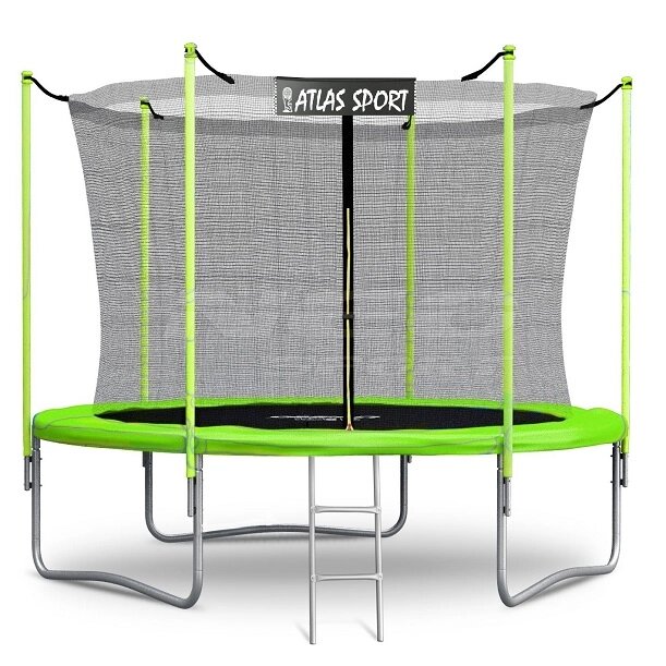 Батут Atlas Sport 312см (10ft) внутренняя сетка и лестница GREEN ##от компании## Интернет-магазин «Hutki. by» - ##фото## 1