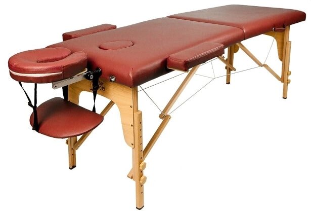 Массажный стол Atlas Sport 2-с деревянный бургунди+сумка в подарок ##от компании## Интернет-магазин «Hutki. by» - ##фото## 1