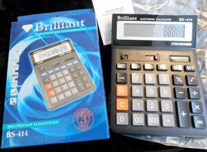 Калькулятор 12-ти разрядный Brilliant BS-414 откидной дисплей