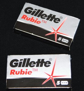 Лезвия для безопасных бритв Gillette RUBIE 5 шт в упаковке