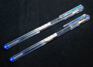 Ручка шариковая прозрачная "Superb ВК 77" Pentel синяя