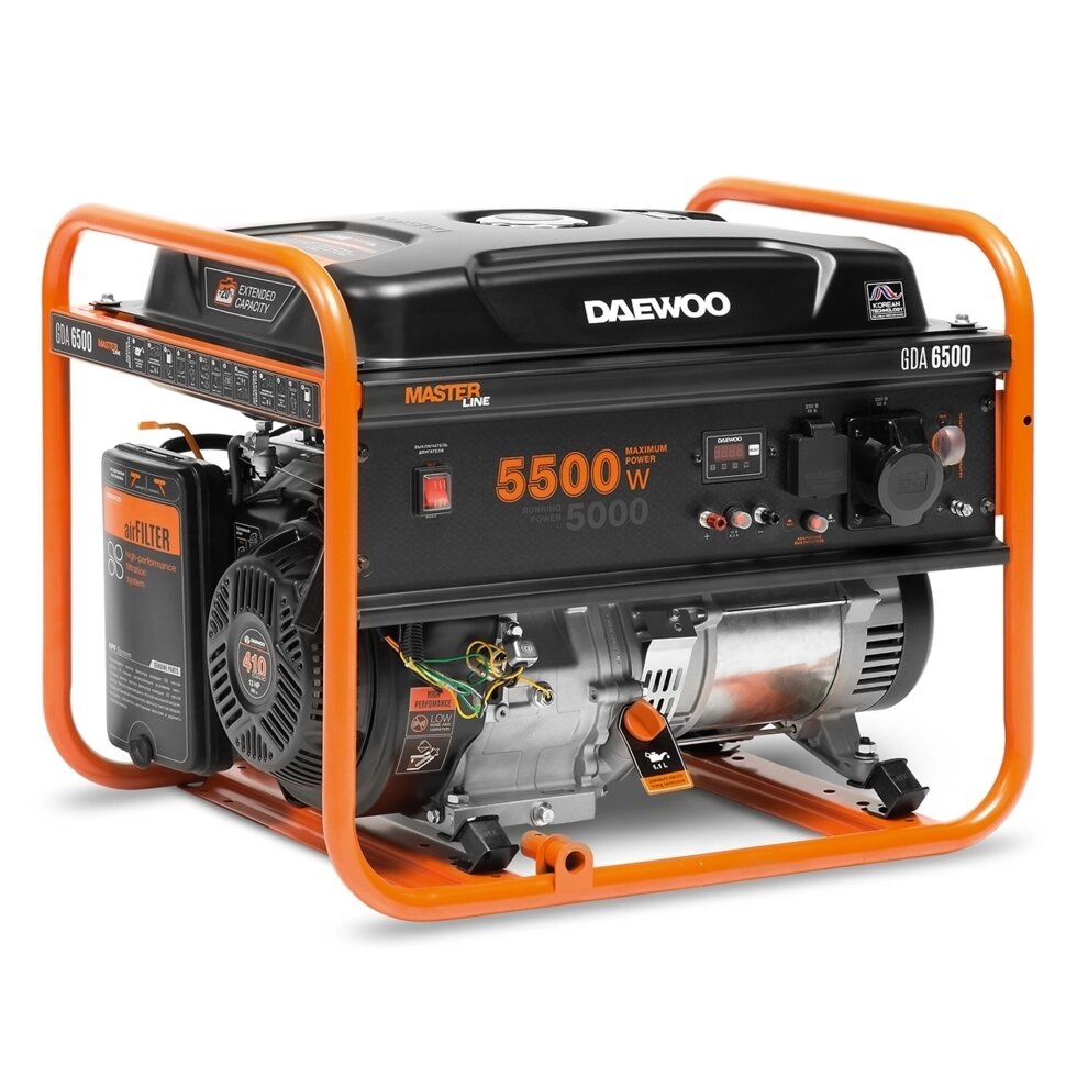 Генератор бензиновый DAEWOO GDA 6500 ##от компании## Интернет-магазин агро-мото-вело-техники - ##фото## 1