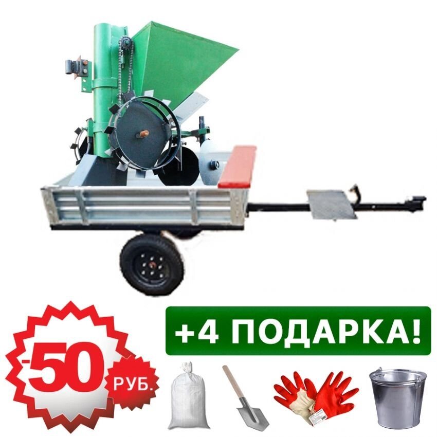 Сажалка + Прицеп для мотоблока от компании Интернет-магазин агро-мото-вело-техники - фото 1