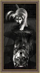Набор алмазной вышивки Алмазная живопись Волк внутри / АЖ-1870