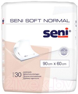 Набор пеленок одноразовых впитывающих Seni Normal Soft 90x60