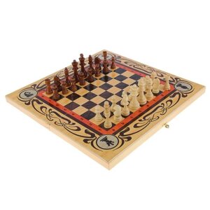 Набор 3в1 Шахматы-нарды-шашки Статус