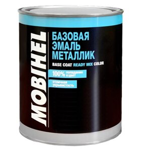 Автоэмаль MOBIHEL металлик 80201 серебряная, 1 л