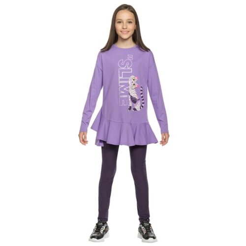Комплект для девочек, рост 122 см, цвет фиолетовый