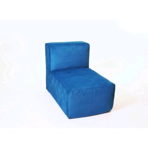 Кресло-модуль "Тетрис", размер 50 80 см, синий, велюр