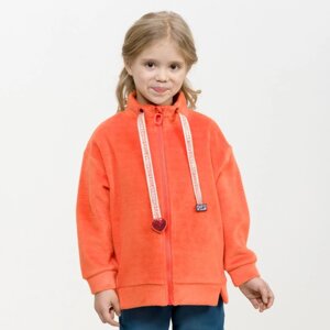 Куртка для девочек, рост 110 см, цвет красный