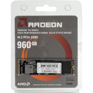 Накопитель SSD AMD R5mp960G8 radeon M. 2 2280, 960 гб, PCI-E x4