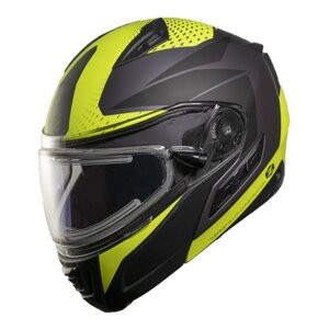 Шлем снегоходный ZOX Condor Parkway, стекло с электроподогревом, матовый, желтый/черный, XL 770245