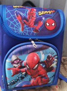 Детский каркасный рюкзак человек spider-man паук для 1-2 класса