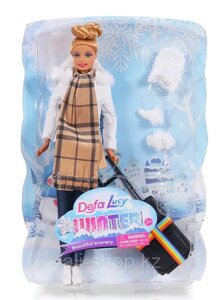Кукла модель Барби Veld Co с аксессуарами Defa lucy арт. 8424 "Зимняя путешественница"