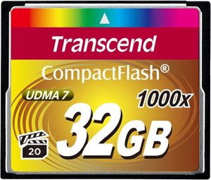 Карта памяти Transcend 1000x CompactFlash Ultimate 32GB TS32GCF1000