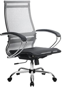 Кресло Metta SK-2-BK Комплект 9, Ch ов/сечен пластиковые ролики, серый