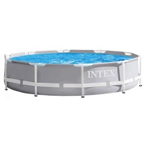 Каркасный бассейн Intex для дачи 26702 Prism Frame Pool 305x76 + фильтр-насос на 2000 л/ч