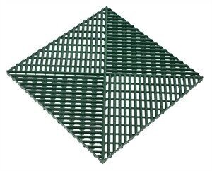 Газонная решетка ПВХ Альта-Профиль с дополнительным обрамлением 0.4*0.4м, зеленый