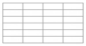 Панель ПВХ (пластиковая) листовая АртДекАрт Плитка Белая черный шов 955*480*3.2