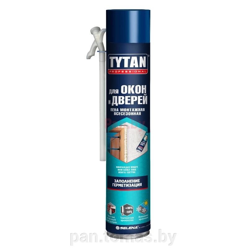 Пена монтажная бытовая Tytan Professional для окон и дверей всесезонная 750мл от компании Торговые линии - фото 1