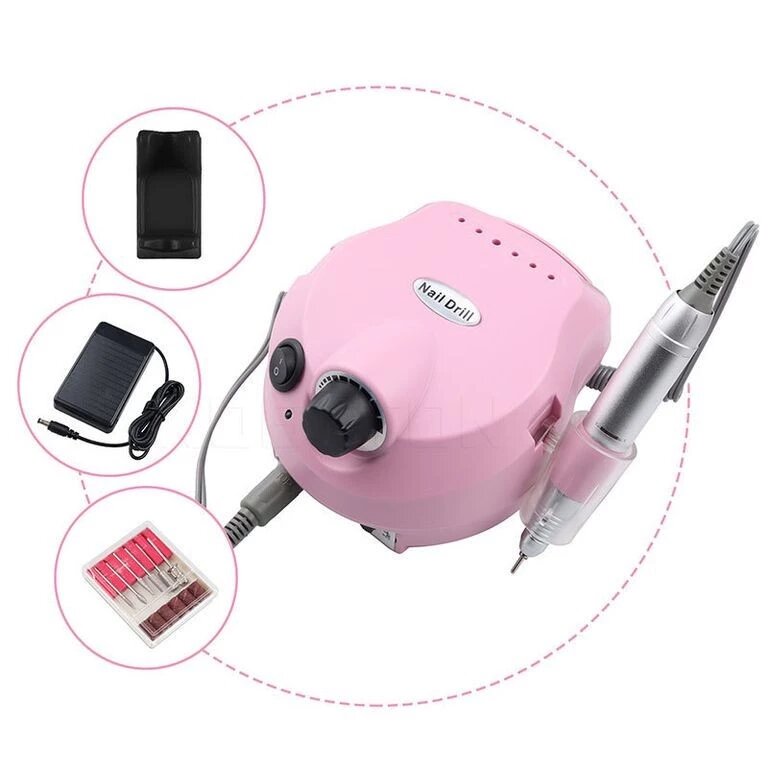 Аппарат для маникюра DM 202 Nail Master 25 т.о. 30W машинка розовый ##от компании## Интернет-магазин «Amarket» - ##фото## 1