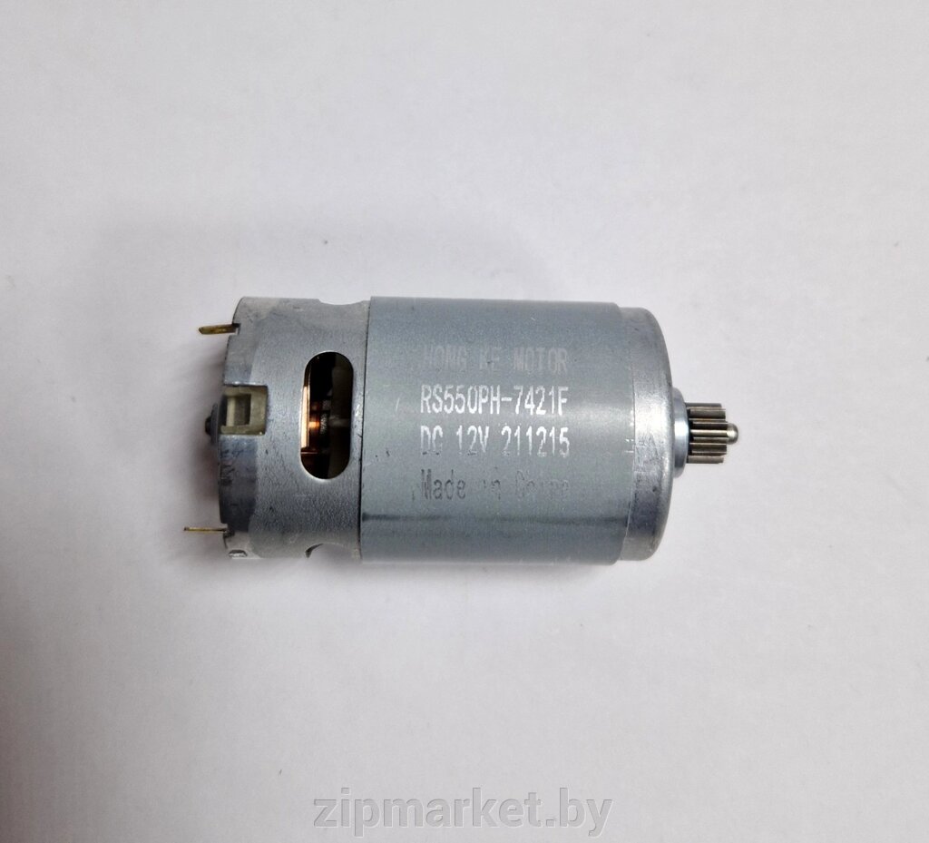 Двигатель для шуруповёрта 10,8 V / 12 V c шестерней 8.8 мм, 12 зубьев, универсальный. от компании ИП Сацук В. И. - фото 1
