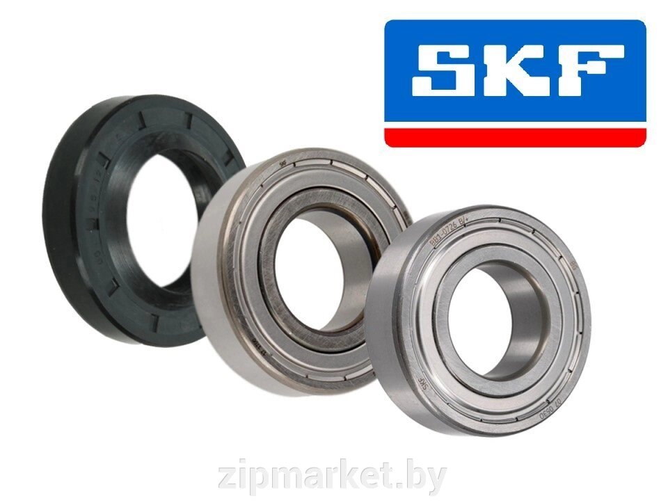 Комплект подшипников 6203, 6204 SKF и сальник 25*47*8.5/10.5 GSK+ смазка для Indesit - Ariston от компании ИП Сацук В. И. - фото 1