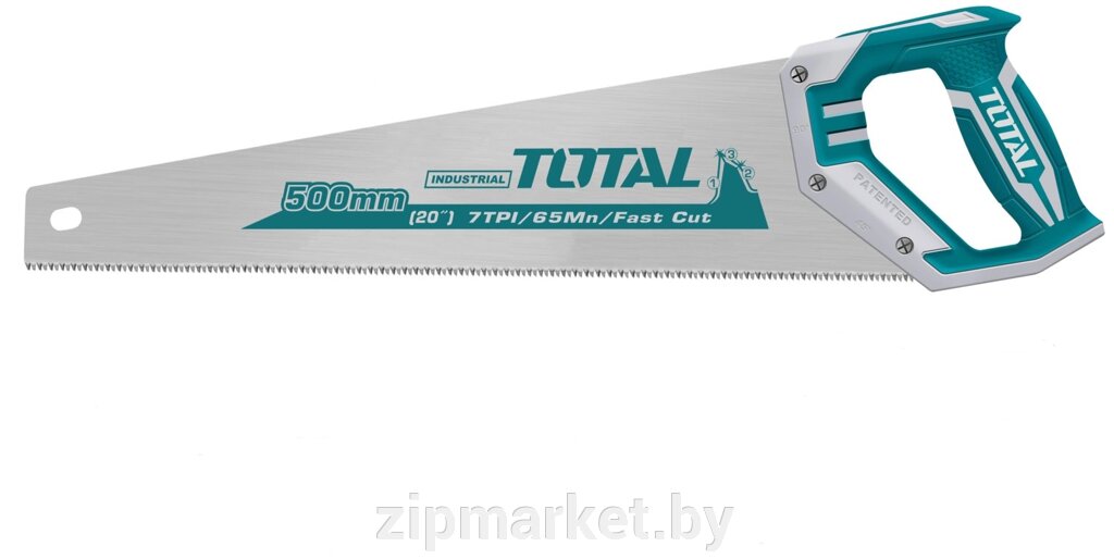 Ножовка по дереву 20"/500mm (шаг зуба 7TPI закаленный) TOTAL от компании ИП Сацук В. И. - фото 1