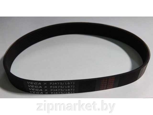 Ремень 7PJ475/187J для газонокосилки Champion EM3211, Makita ELM3800, WORTEX LM 4220, PATRIOT PT1030E от компании ИП Сацук В. И. - фото 1