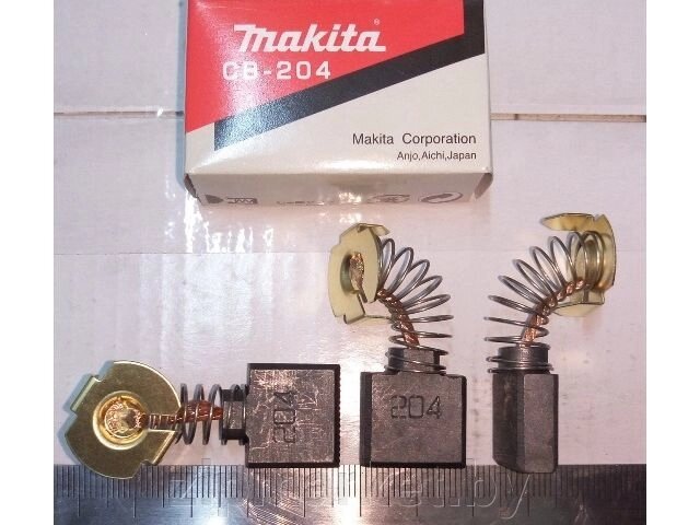 Щетки угольные Makita CB-204 7*18*16,2 мм автоотключение от компании ИП Сацук В. И. - фото 1