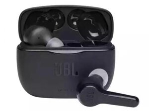 Беспроводные блютуз наушники JBL Tune 215TWS черные затычки с микрофоном для телефона телевизора