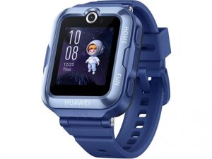 Детские смарт часы-телефон для детей мальчика умные наручные с GPS камерой Huawei Watch Kids 4 Pro синие