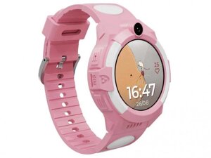 Детские умные смарт часы-телефон для детей девочки Aimoto Sport 4G розовые с GPS камерой