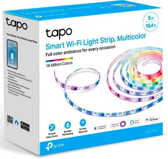 Готовый комплект светодиодной ленты TP-Link Tapo L920-5 (5 м) от компании 2255 by - онлайн гипермаркет - фото 1