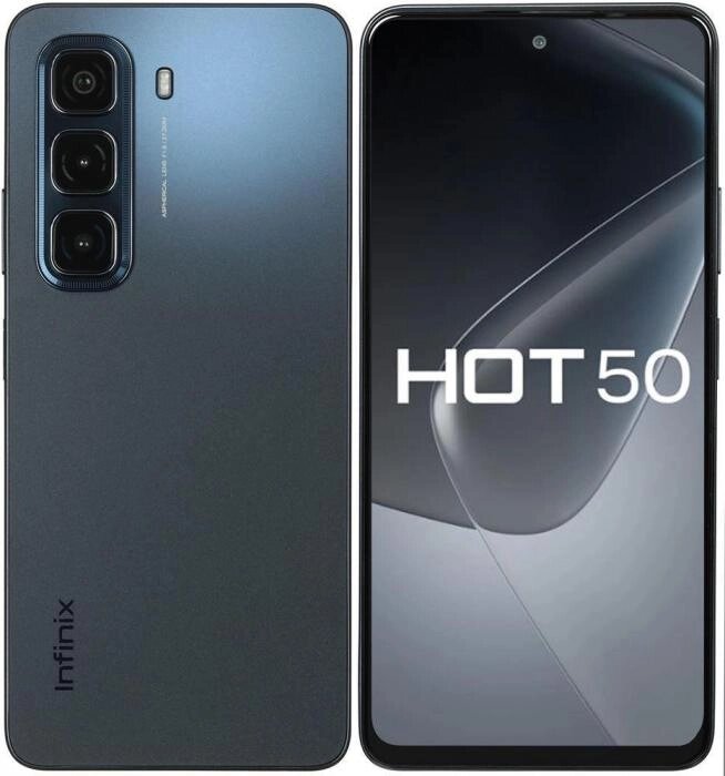 INFINIX HOT 50 6/256Gb Black (10063055) от компании 2255 by - онлайн гипермаркет - фото 1