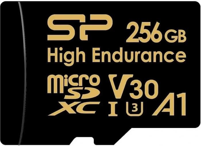 Карта памяти microSDXC Silicon Power High Endurance 256 ГБ, 100 МБ/с, Class 10, SP256GBSTXDV3V1HSP, с адаптером от компании 2255 by - онлайн гипермаркет - фото 1