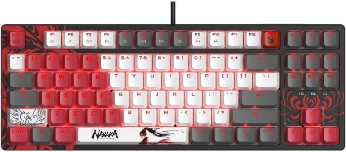 Клавиатура A4TECH Bloody S87 Naraka, USB, черный + красный от компании 2255 by - онлайн гипермаркет - фото 1