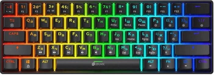 Клавиатура Oklick K713X, USB, черный от компании 2255 by - онлайн гипермаркет - фото 1